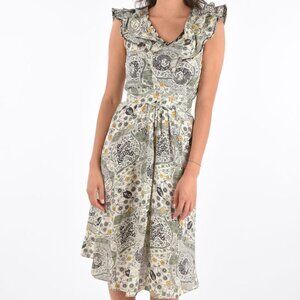 Isabel Marant Étoile  ! Coraline ruffled printed crepe midi dress ( EUR/38)